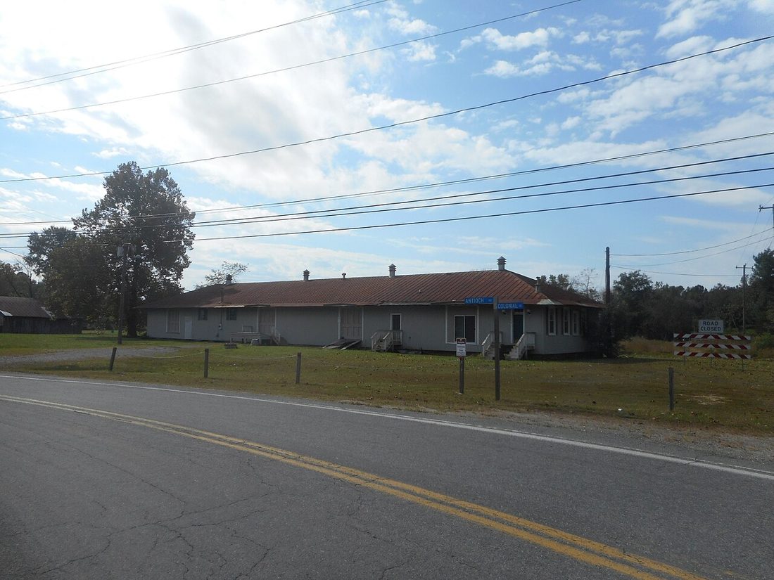 The former Richmond, Fredericksburg and Potomac depot in Milford, Virginia